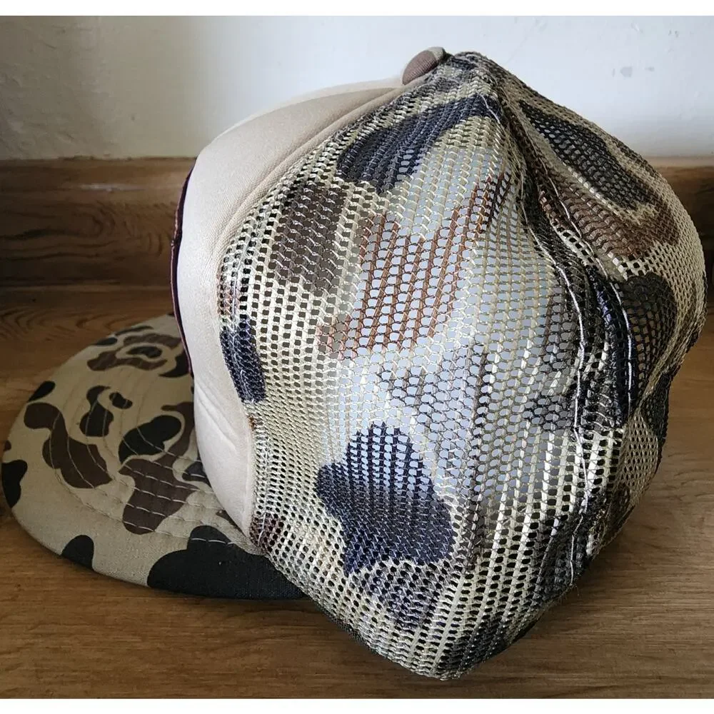 Scent Shield Trucker Hat Adjustable Snapback Camo Tan Brown Deer Hunter NOS